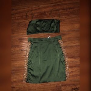 RING LEADER CUT OUT SATIN 2 PIECE SET